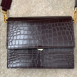 Mini Flap Bag - Brown Croc Friday by JW Pei